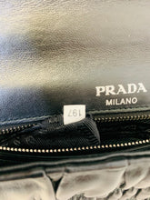 Load image into Gallery viewer, Prada Black Small Cross Body Chain Flap Bag