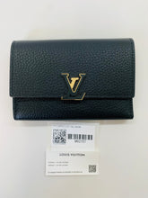 Load image into Gallery viewer, Louis Vuitton Noir Capucines Compact Wallet