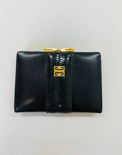 Givenchy Black Leather Coin Purse