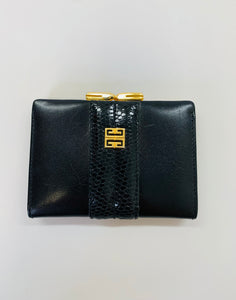 Givenchy Black Leather Coin Purse