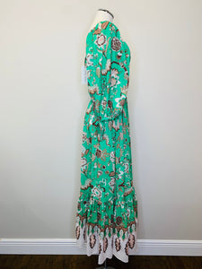 Cara Cara Jacobean Mint Jazzy Dress Sizes M and L