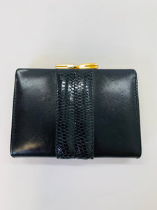 Givenchy Black Leather Coin Purse