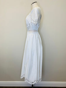 Self Portrait White Broderie Scallop Dress Sizes 4 and 8