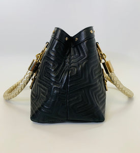 Gianni Versace Couture Black Snap Out Of It Bag