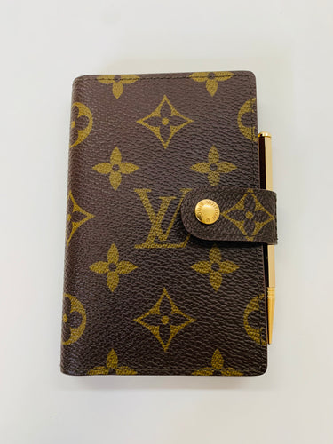 Louis Vuitton Monogram Canvas Mini Address Book and Calendar with Pencil