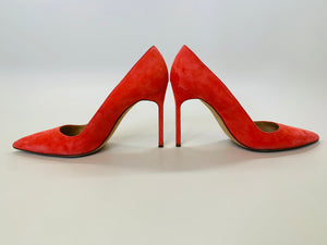 Manolo Blahnik BB 105 Coral Pumps Size 39 1/2