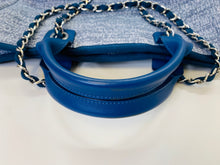 Load image into Gallery viewer, CHANEL Blue Large Deauville Shopping Bag