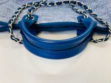 Load image into Gallery viewer, CHANEL Blue Large Deauville Shopping Bag