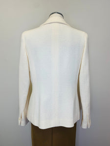 CHANEL Ivory Tweed Jacket Size 42