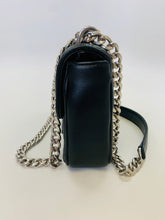 Load image into Gallery viewer, Prada Black Small Cross Body Chain Flap Bag