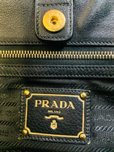 Load image into Gallery viewer, Prada Black Vitello Daino Tote Bag