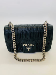 Prada Black Small Cross Body Chain Flap Bag