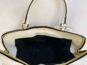 Valentino Garavani White Lacca Fleur Bag