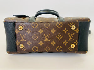 Louis Vuitton Coated Monogram Canvas and Noir Leather Soufflot BB Bag
