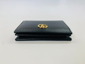 Gucci Black Interlocking G Card Wallet Case