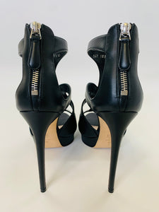 Alexander McQueen Black Platform Sandals Size 40