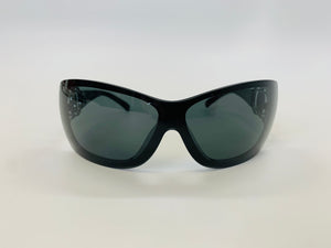 CHANEL Black and Silver CC Sunglasses