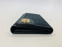 Load image into Gallery viewer, Gucci Black GG Monogram Canvas Long Wallet