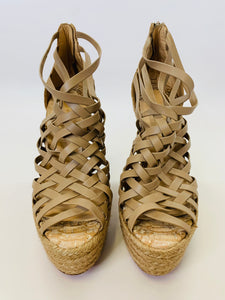 Christian Louboutin Tramontagne Platform Espadrille Wedge Size 39