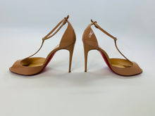 Load image into Gallery viewer, Christian Louboutin Nude Senora 100mm Sandals Size 39 1/2