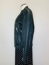 Load image into Gallery viewer, Rag &amp; Bone Black Leather Slim Fit Moto Jacket Size 12