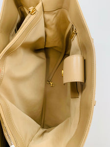 CHANEL 2024 Dark Beige Large Shopping Tote Bag