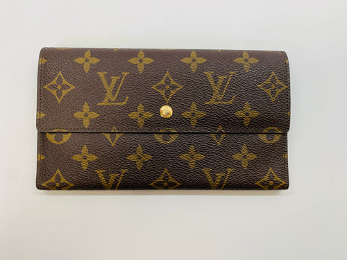 Louis Vuitton Vintage Coated Monogram Canvas Flap Wallet