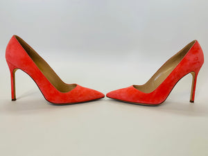 Manolo Blahnik BB 105 Coral Pumps Size 39 1/2