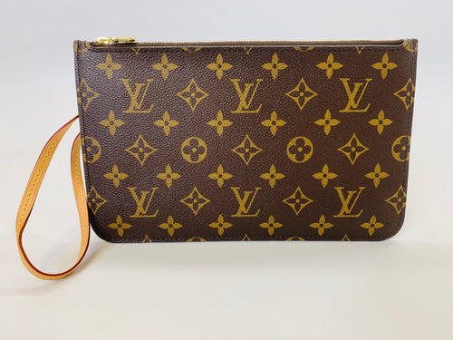 Louis Vuitton Coated Monogram Canvas Neverfull Pochette