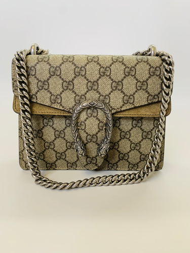 Gucci Beige Dionysus GG Supreme Mini Bag