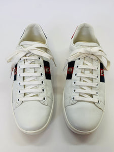 Gucci Ace Crystal Bow Sneakers Size 36 1/2