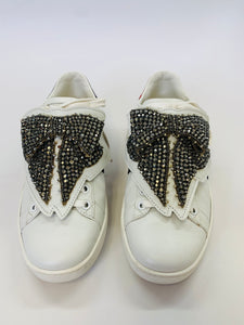 Gucci Ace Crystal Bow Sneakers Size 36 1/2