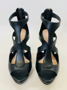 Alexander McQueen Black Platform Sandals Size 40