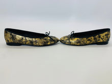 Load image into Gallery viewer, CHANEL Black and Gold Ballerina Flats Size 36