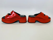 Load image into Gallery viewer, McQ by Alexander McQueen Red Debbie Platform Sandal Size 37