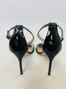 Manolo Blahnik Black Chaos Sandals Size 39 1/2