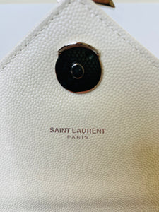 Saint Laurent Porcellin Medium Envelope Flap Bag