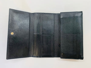 Gucci Black GG Monogram Canvas Long Wallet