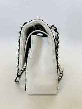 Load image into Gallery viewer, CHANEL White Leather Garden of Versailles Classic Double Flap Bag