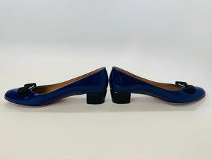 Salvatore Ferragamo Blue Vara Pumps Size 9