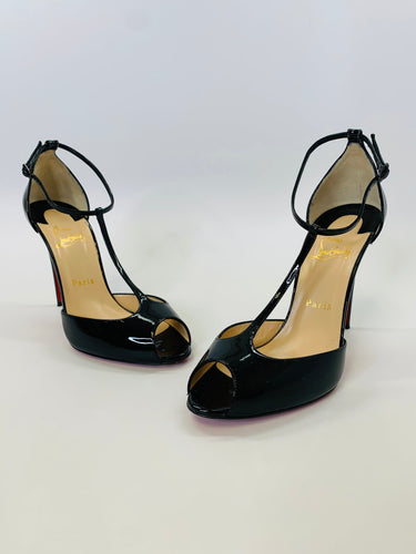 Christian Louboutin Black Senora Sandals Size 39 1/2