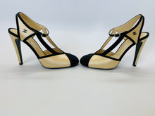 Load image into Gallery viewer, CHANEL CC Side Strappy Pump Size 39 1/2