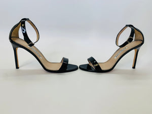 Manolo Blahnik Black Chaos Sandals Size 39 1/2