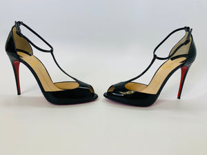 Christian Louboutin Black Senora Sandals Size 39 1/2