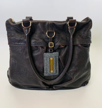 Load image into Gallery viewer, Brunello Cucinelli Brown Textured Leather Shoulder Bag