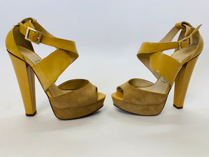 Jimmy Choo Beige Fiery Platform Sandal Size 36