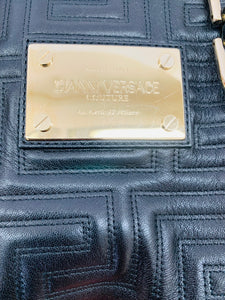 Gianni Versace Couture Black Snap Out Of It Bag