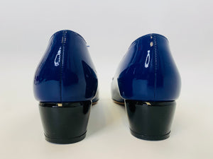 Salvatore Ferragamo Blue Vara Pumps Size 9