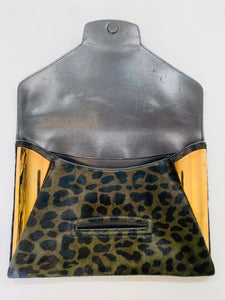 Givenchy Dark Green and Black Antigona Envelope Clutch