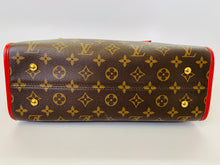 Load image into Gallery viewer, Louis Vuitton Coated Monogram Canvas and Cerise Leather Popincourt Tote PM